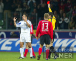 Fussball 1. Bundesliga: Leverkusen - Schalke, Rot fuer MATELLAN