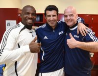 FIFA Praesident Gianni Infantino (Schweiz) erster Tag im Home of Fifa