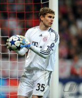 Fussball CHL  Saison 2010/2011: Thomas Kraft (FC Bayern Muenchen)