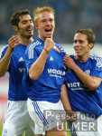 Fussball Uefa-Cup: Schalke - Kopenhagen, Torjubel n. 2:1