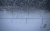Fussball Kreisliga B 2 23/24: Schneebedeckter Platz beim SV Bad Imnau