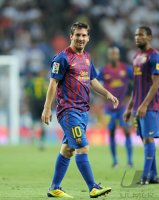 FUSSBALL International Primera Division/Super Cup 2011:  Lionel Messi (Barca)