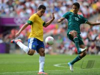 FUSSBALL Olympia 2012 FINALE: Brasilien - Mexiko