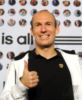 Fussball Saison 2010/2011: Arjen Robben (FC Bayern Muenchen)
