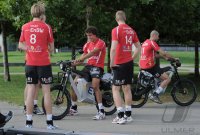 Volleyball 1. Bundesliga   Saison 2011/2012  ENBW TV RottenburgBesichtigung der Werkstatt der Schoenbuchbahn;