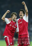 Fussball Pokal-Finale: Schalke - Bayern, Jubel Frings und Ballack