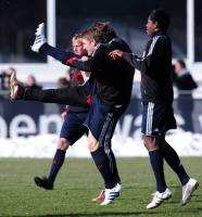 Fussball 1. Bundesliga : Training beim FC Bayern Muenchen