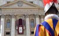 Rom;  Papst Franziskus I. spricht den Urbi Et Orbi Segen