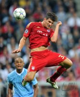 Fussball CHL  Saison 2011/2012:  Mario Gomez (FC Bayern Muenchen)