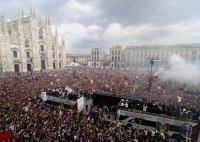 FUSSBALL SERIE A:  Meister 2011  AC Mailand Meisterfeier