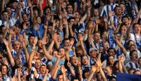 2. Fussball Bundesliga:  Fankurve von Hertha BSC Berlin