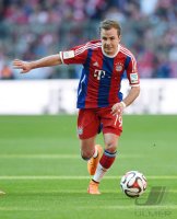 Fussball 1. Bundesliga Saison 14/15: FC Bayern Muenchen - Eintracht Frankfurt