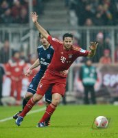 FUSSBALL  1. BUNDESLIGA  Saison 2012/2013: FC Bayern Muenchen - Hamburger SV