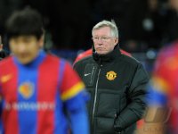 Fussball CHL  Saison 2011/2012:  Enttaeuscht Trainer Sir  Alex  Ferguson  (Manchester United FC)