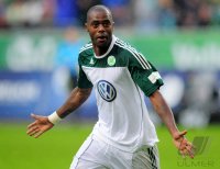 Fussball: 1. Bundesliga Saison 2010/2011: Wolfsburg, GRAFITE jubelt