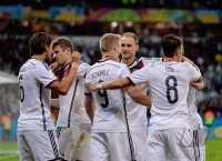 FUSSBALL WM 2014, ACHTELFINALE: JUBEL Andre Schuerrle (Deutschland)