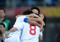 FUSSBALL  Olympia 2008   Vorrunde  Frauen  GRENZELOSER JUBEL China 