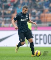 Fussball International Serie A 14/15: Lukas Podolski (Inter Mailand)