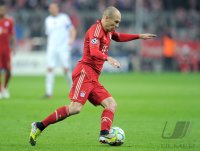 Fussball CHL  Saison 2011/2012:  Arjen Robben (FC Bayern Muenchen)