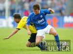 Fussball Ligapokal: Dortmund - Bochum, Zweikampf