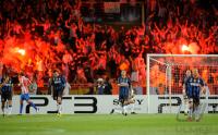 FUSSBALL UEFA SUPERCUP : Inter Fankurve mit Bengalischem Feuer