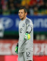 FUSSBALL INTERNATIONAL:  Torwart Diego Alves (Brasilien)