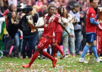 Fussball, 1. Bundesliga  Saison 14/15: JUBEL FC Bayern Muenchen