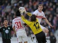 Fussball 1. Bundesliga : VfB Stuttgart - VfL Wolfsburg