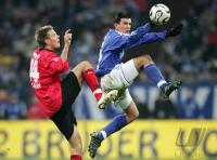 Fussball 1. Bundesliga: Schalke - Frankfurt, Zweikampf