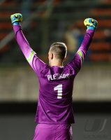 Fussball International Testspiel: Torwart Stipe Pletikosa (Kroatien)