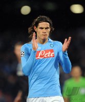 Fussball Champions League  Saison 2011/2012:  Edinson Cavani (Neapel)