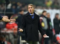 Fussball International Serie A 14/15: Trainer Roberto Mancini (Inter Mailand)