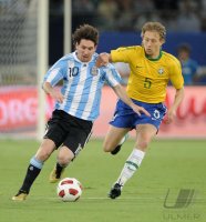 FUSSBALL INTERNATIONAL:  Argentinien - Brasilien