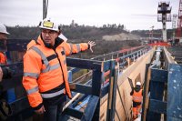 Neckartalbruecke der Bundesstrasse 32 ueber das Neckartal bei Horb