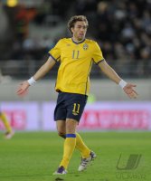 Fussball International EM 2012-Qualifikation:  Johan Elmander (Schweden)
