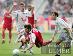 Fussball 1. Bundesliga: Hannover - Bayern, Zweikampf