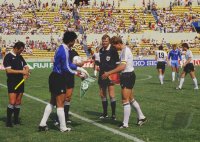 Fussball WM 1986 Marokko-Deutschland: Ezaki Zaki, Rummenigge
