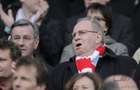 Fussball 1. Bundesliga  Saison 2010/2011: Praesident  Uli Hoeness (FC Bayern Muenchen)