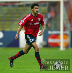 FUSSBALL CHL FCB  - La Coruna Ballack (FCB) am Ball