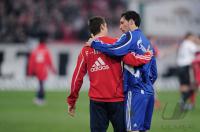 Fussball 1. Bundesliga: KURANYI (Schalke 04) und KLOSE (FC BAyern Muenchen)