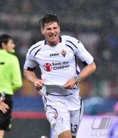 FUSSBALL Coppa Italia Viertelfinale 14/15: JUBEL Mario Gomez (AC Florenz)