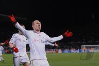 FUSSBALL  International CHL 09/10 : JUBEL ROBBEN (FC Bayern  Muenchen)