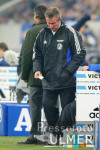 Fussball Uefa-Cup: Schalke - Kopenhagen, enttaeuschung Heynckes