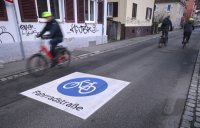Fahrradstrasse in Tuebingen