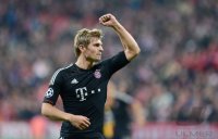 Fussball CHL  Saison 12/13: JUBEL Toni Kroos (FC Bayern Muenchen)