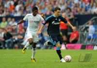 FUSSBALL: LIGA TOTAL CUP 2010 , David Alaba (li, FCB) gegen Alexander Baumjohann (re, Schalke)
