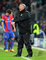 Fussball CHL  Saison 2011/2012:  Enttaeuscht Trainer Sir  Alex  Ferguson  (Manchester United FC)