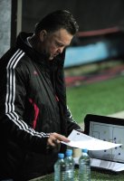 Fussball CHL  Saison 2010/2011: Trainer Louis van Gaal (FC Bayern Muenchen)