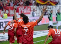 Fussball 2. BUNDESLIGA 14/15 : JUBEL Srdjan Lakic (1. FC Kaiserslautern)