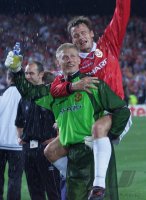 Fussball Champions League Finale 1999:  JUBEL Manchester United FC